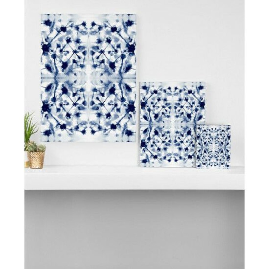 Home Decor * | Promo Deny Designs Jacqueline Maldonado Cosmic Connections Blue Art Canvas 8 10 No Color