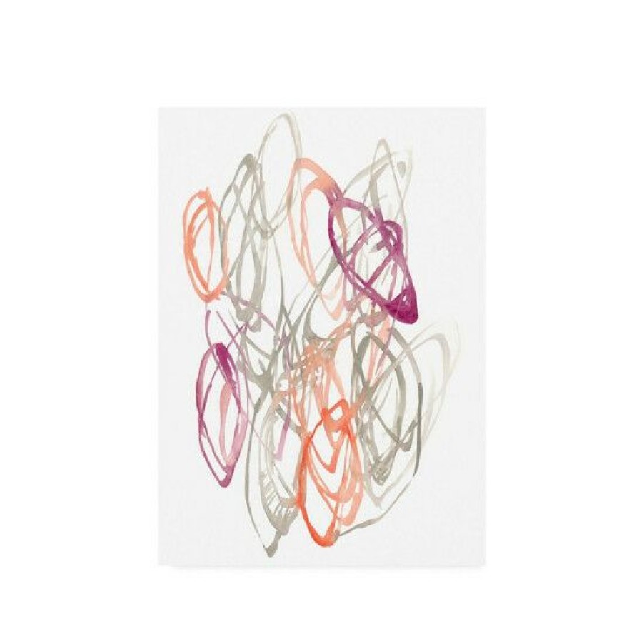 Home Decor * | Cheap Trademark Global Jennifer Goldberger Connected Orbits I Canvas Art 19.5 X 26 Multi