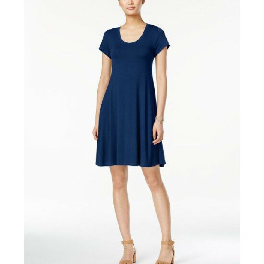 Women * | Coupon Style & Co Women'S Short-Sleeve A-Line Dress, Created For Macy'S