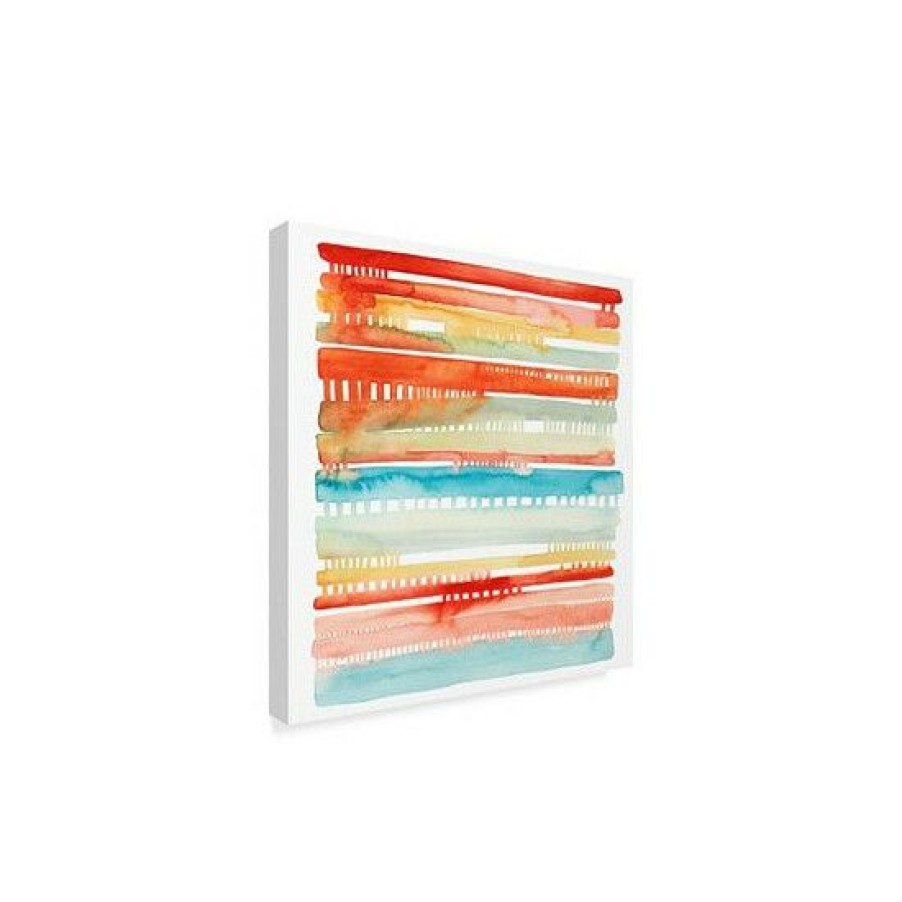 Home Decor * | Budget Trademark Global Grace Popp Connected Lines I Canvas Art 27 X 33 Multi