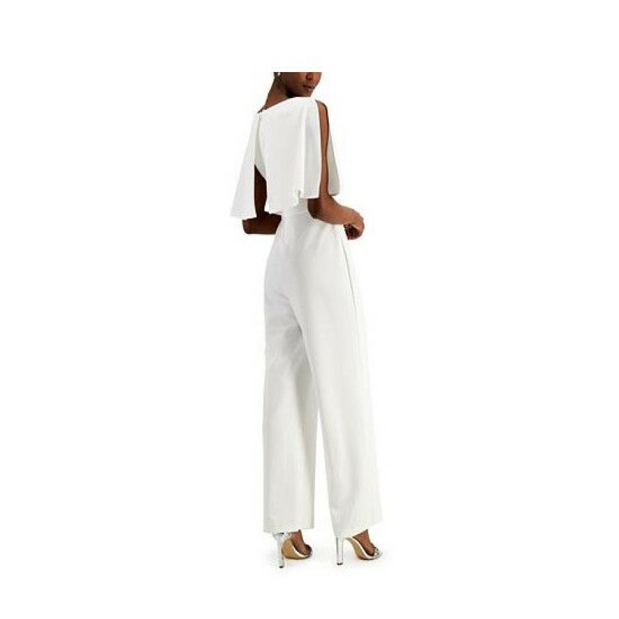 Women * | Wholesale Connected Petite Popover Jumpsuit Ivory