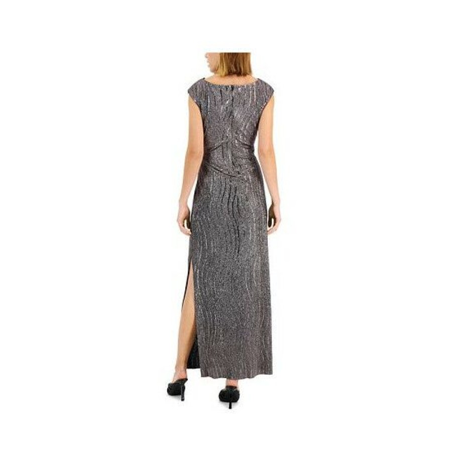 Women * | Top 10 Connected Textured Metallic Gown Copper