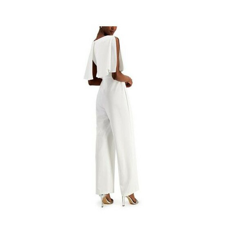 Women * | Best Sale Connected Overlay Jumpsuit Ivory