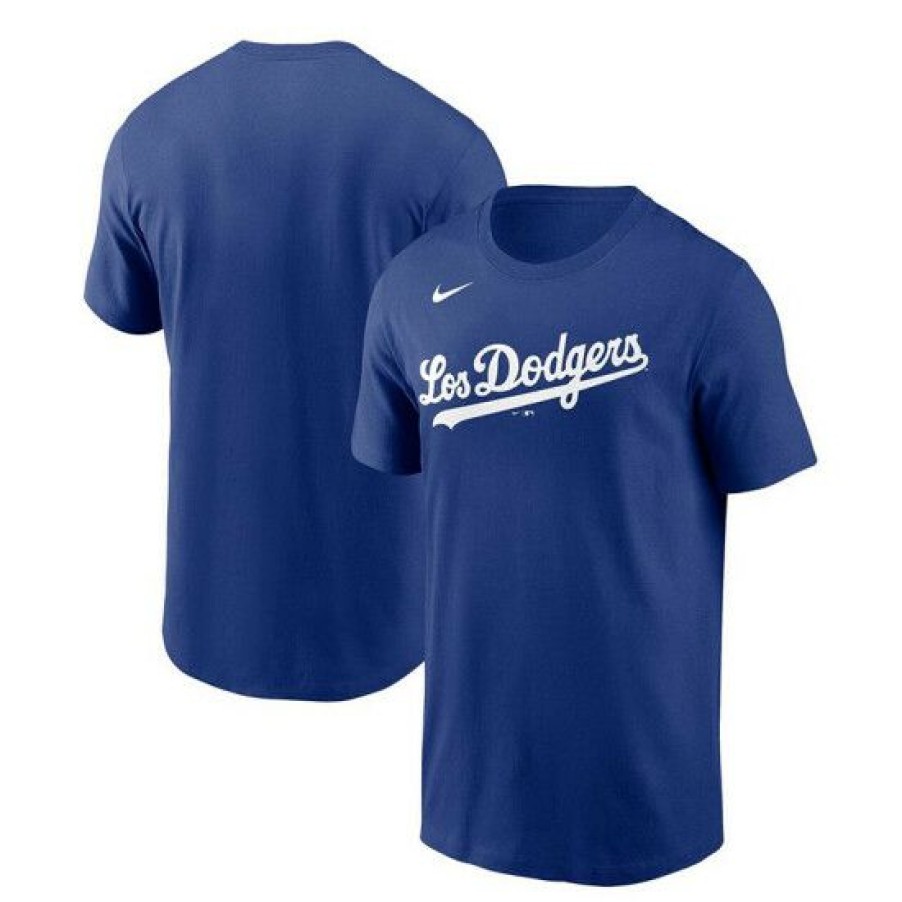 T-Shirt * | Best Pirce Nike Men'S Los Angeles Dodgers 2021 City Connect Wordmark T-Shirt Royal