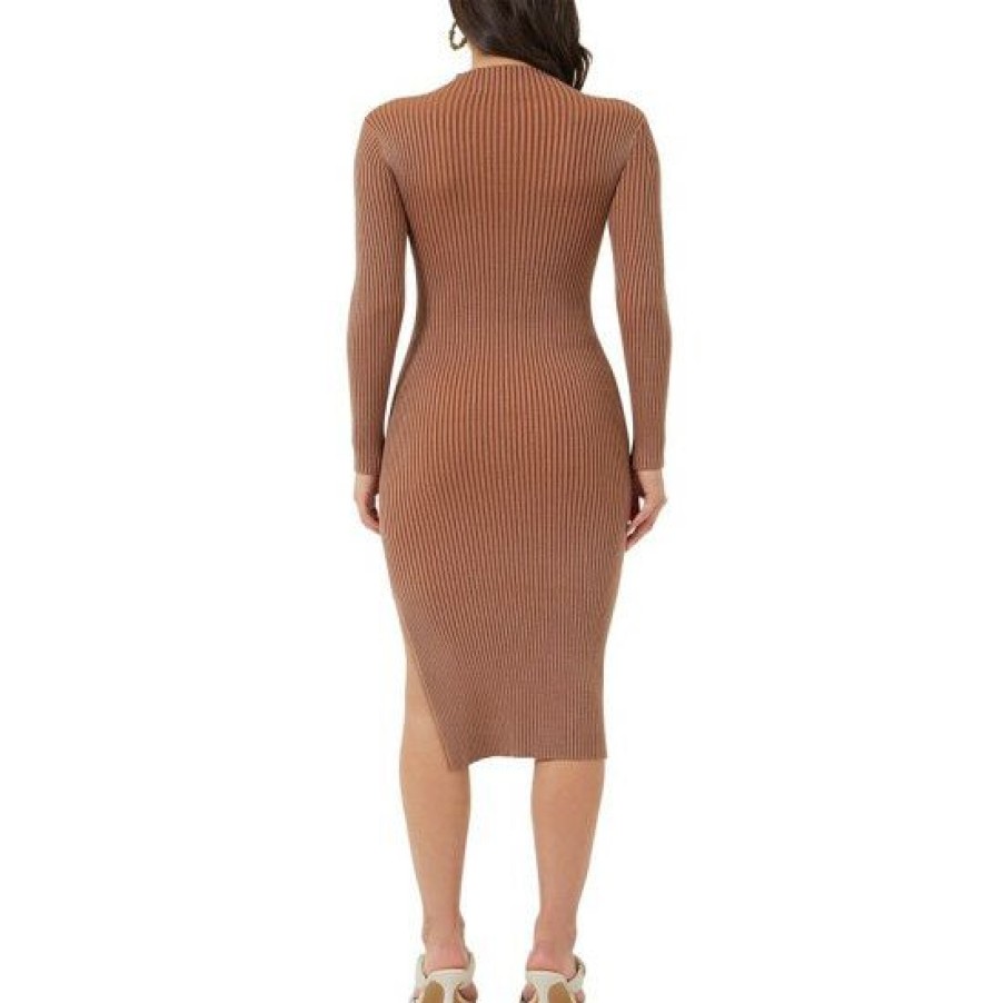 Women * | Promo French Connection Women'S Mathilda Rib-Knit Cutout Dress