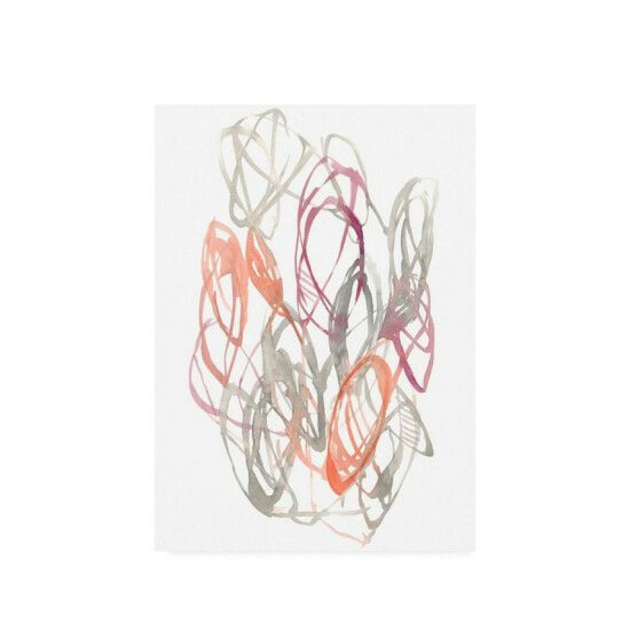 Home Decor * | Outlet Trademark Global Jennifer Goldberger Connected Orbits Ii Canvas Art 27 X 33.5 Multi