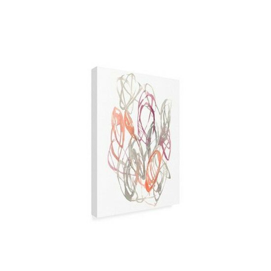 Home Decor * | Outlet Trademark Global Jennifer Goldberger Connected Orbits Ii Canvas Art 27 X 33.5 Multi