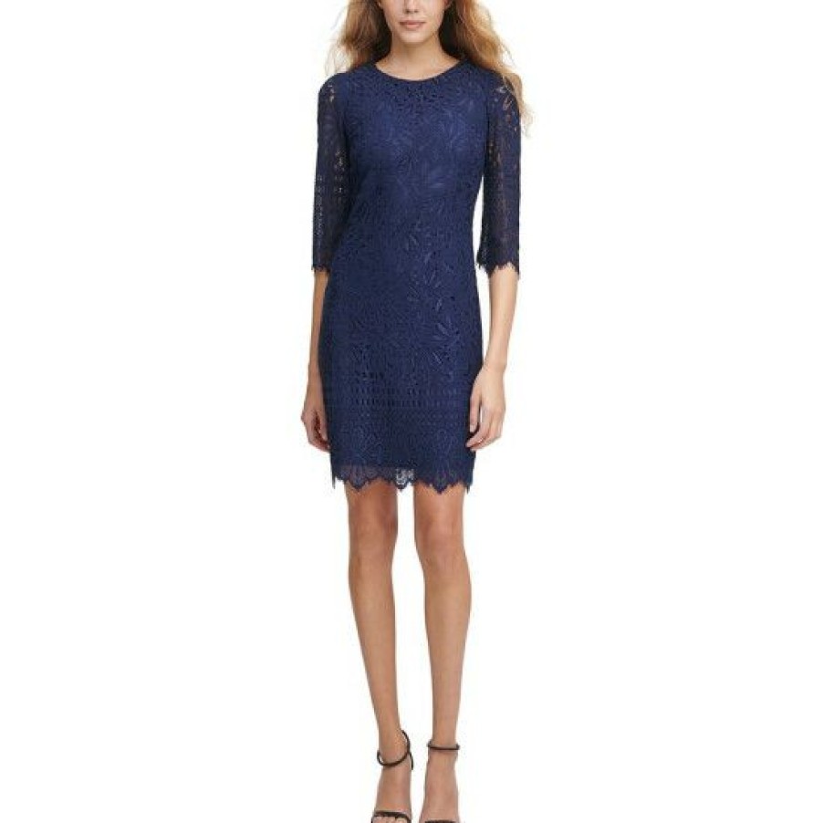 Women * | Cheap Kensie Lace Sheath Dress