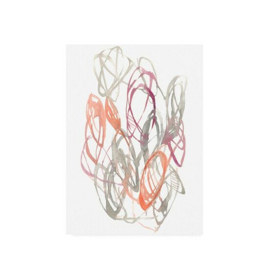 Home Decor * | Hot Sale Trademark Global Jennifer Goldberger Connected Orbits Ii Canvas Art 36.5 X 48 Multi