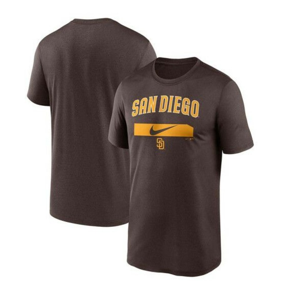 T-Shirt * | Promo Nike Men'S San Diego Padres City Legend Practice Performance T-Shirt Brown